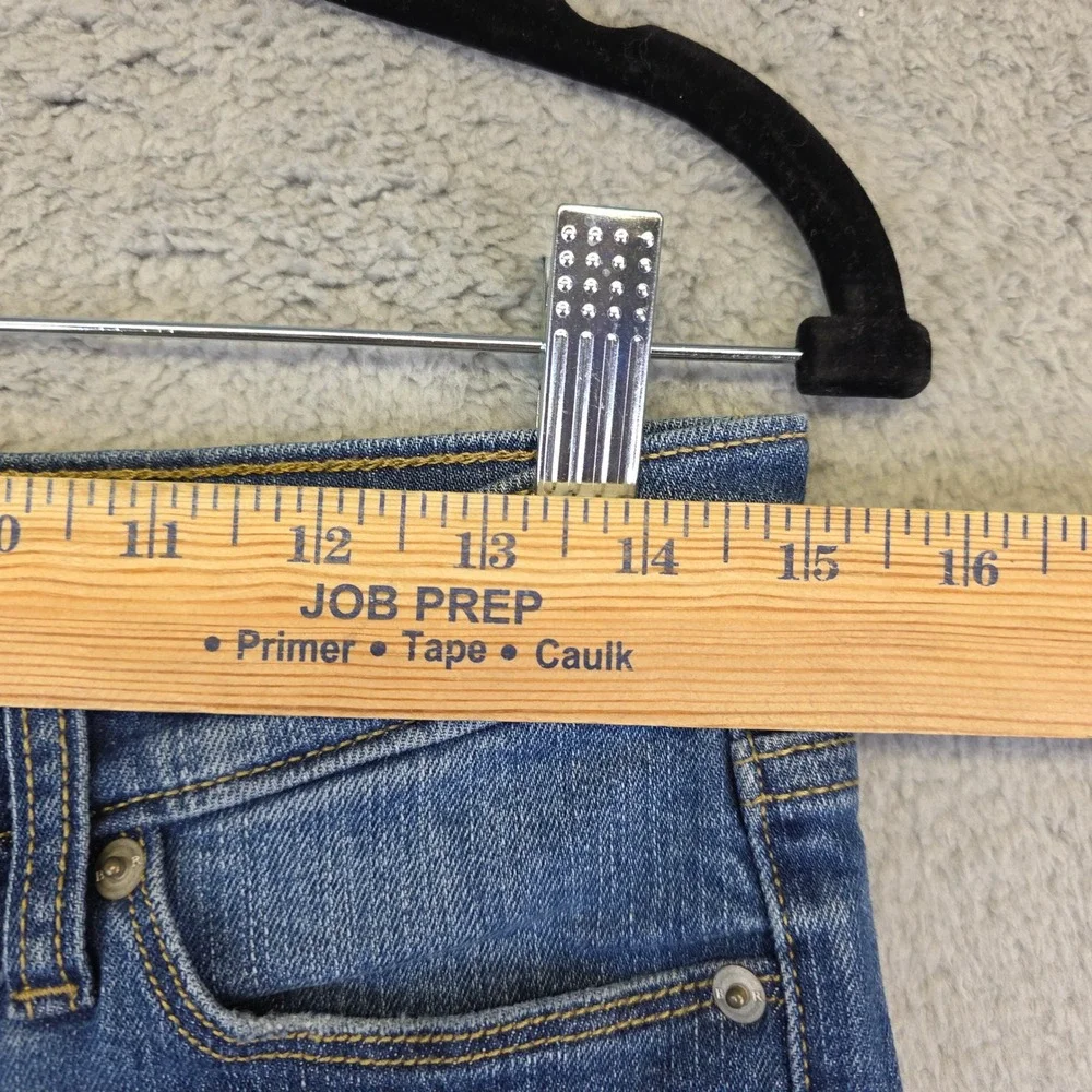 Banana Republic Denim Shorts Cuffed Distressed Blue‎ Jean Shorts Size 27